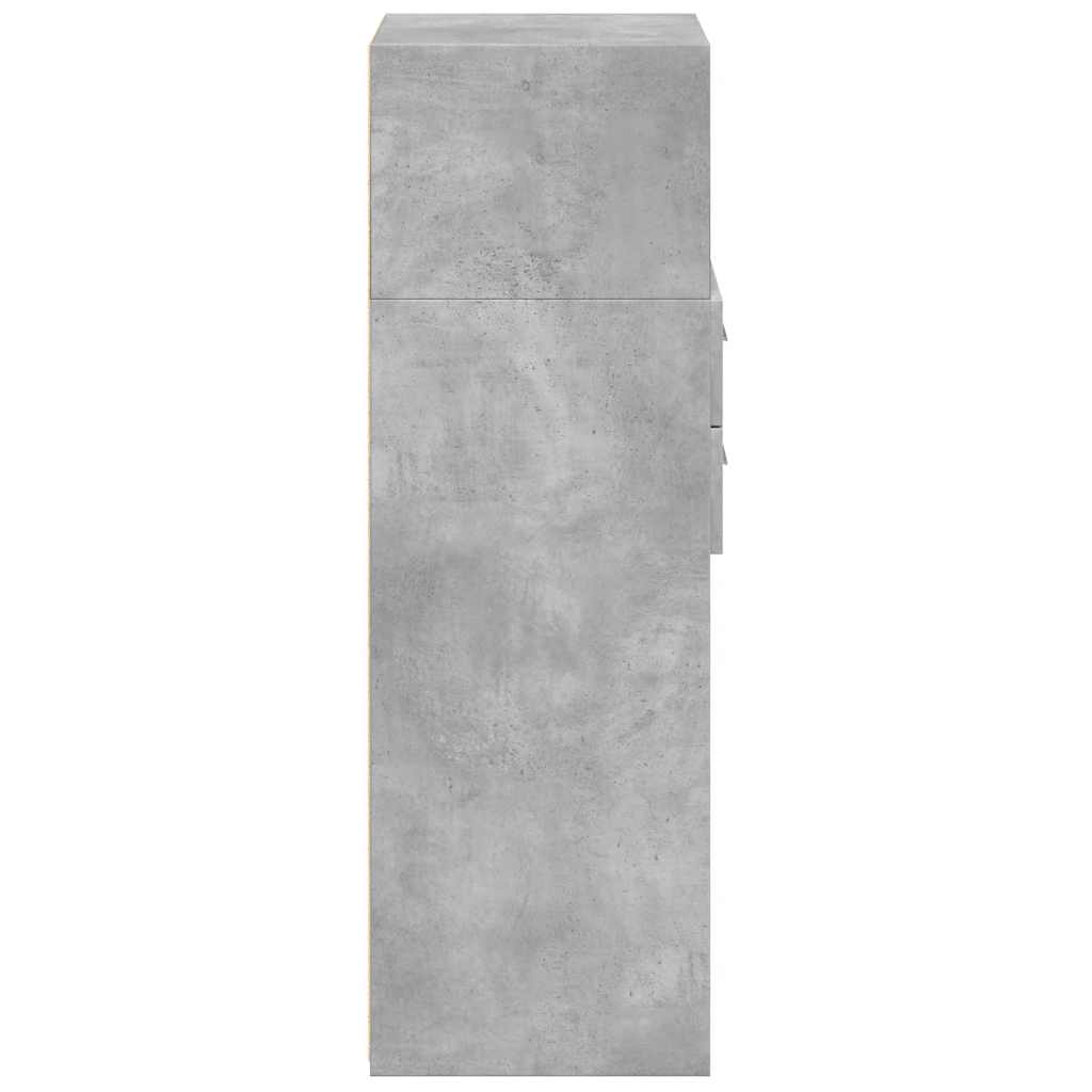 Ντουλάπι Γκρι Σκυρ. 50x42,5x124 εκ. από Επεξεργασμένο Ξύλο