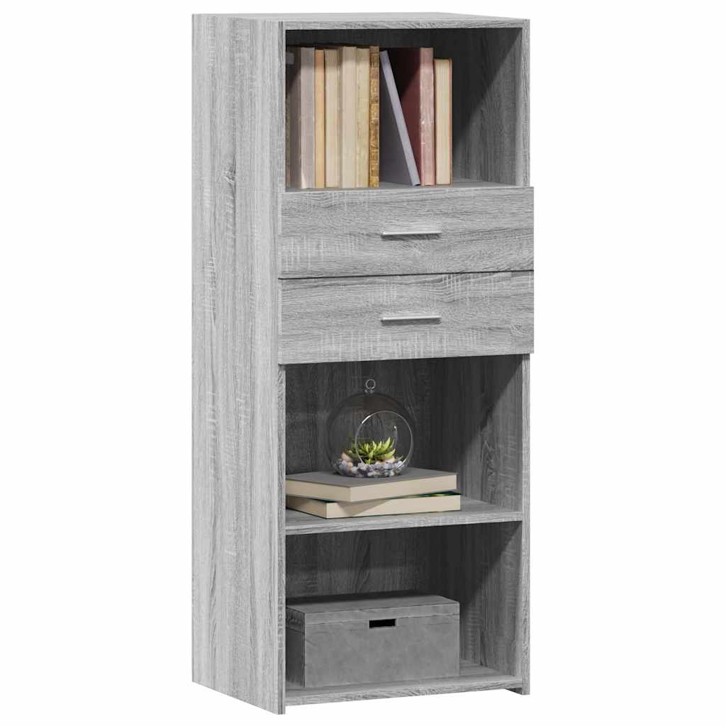 Ντουλάπι Γκρι Sonoma 50x42,5x124 εκ. από Επεξεργασμένο Ξύλο