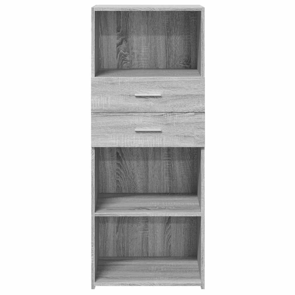 Ντουλάπι Γκρι Sonoma 50x42,5x124 εκ. από Επεξεργασμένο Ξύλο