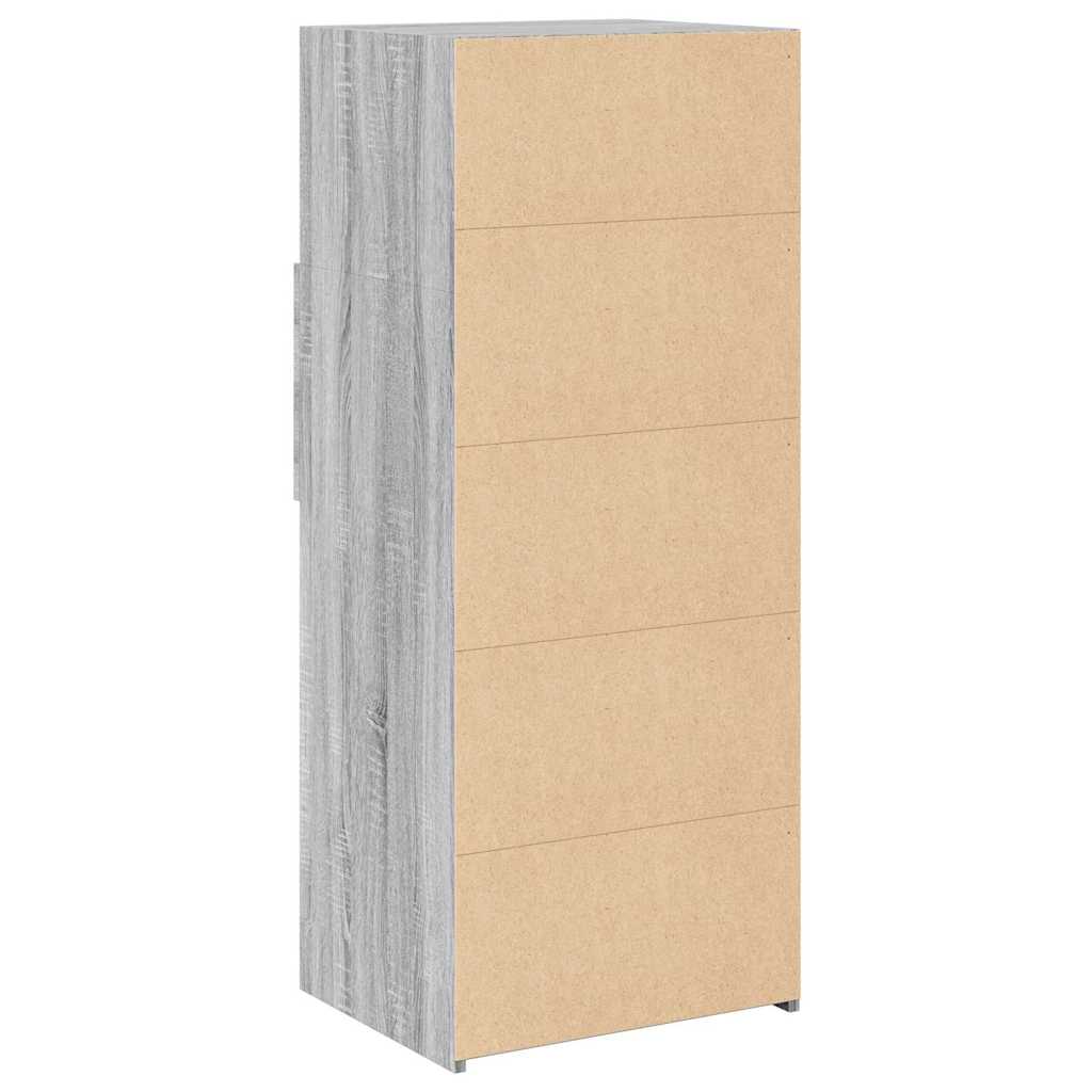 Ντουλάπι Γκρι Sonoma 50x42,5x124 εκ. από Επεξεργασμένο Ξύλο