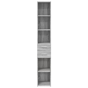 Ντουλάπι Γκρι Sonoma 30x42,5x185 εκ. από Επεξεργασμένο Ξύλο