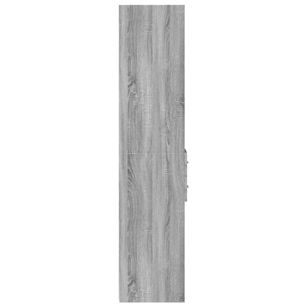 Ντουλάπι Γκρι Sonoma 30x42,5x185 εκ. από Επεξεργασμένο Ξύλο