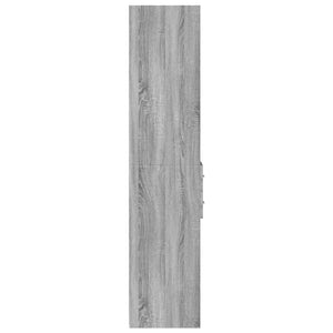 Ντουλάπι Γκρι Sonoma 30x42,5x185 εκ. από Επεξεργασμένο Ξύλο