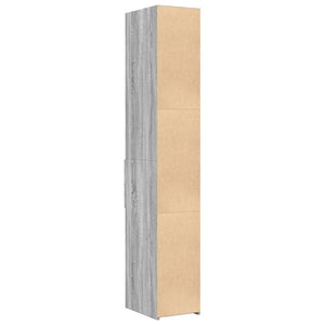 Ντουλάπι Γκρι Sonoma 30x42,5x185 εκ. από Επεξεργασμένο Ξύλο
