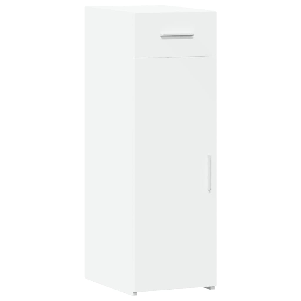 Συρταριέρα Λευκή 30x42,5x93 εκ. από Επεξεργασμένο Ξύλο