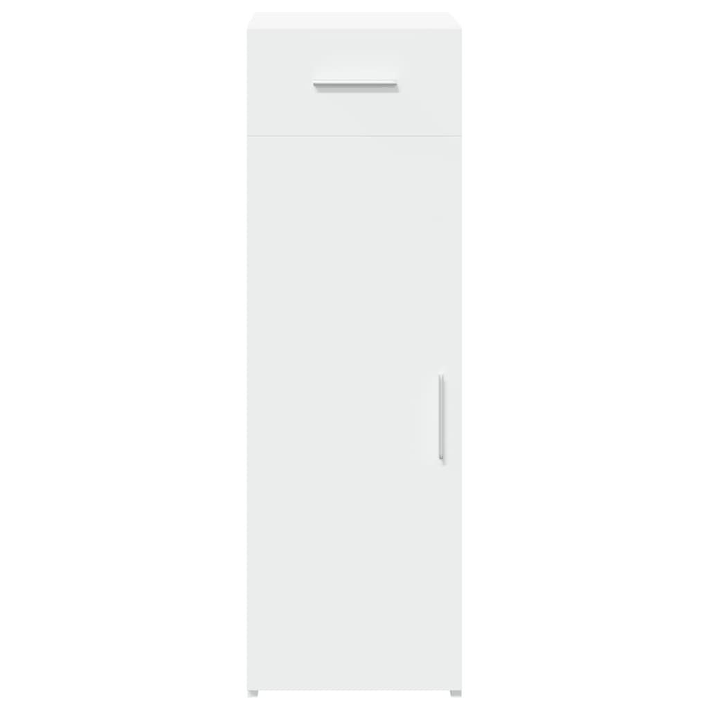 Συρταριέρα Λευκή 30x42,5x93 εκ. από Επεξεργασμένο Ξύλο