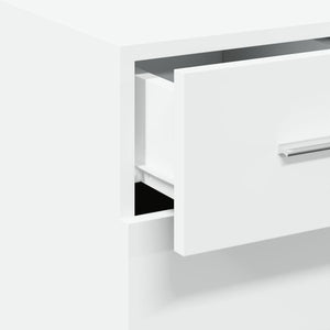 Συρταριέρα Λευκή 30x42,5x93 εκ. από Επεξεργασμένο Ξύλο