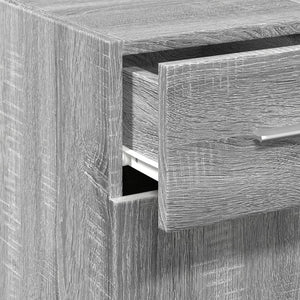 Ντουλάπι Γκρι Sonoma 30x42,5x93 εκ. από Επεξεργασμένο Ξύλο
