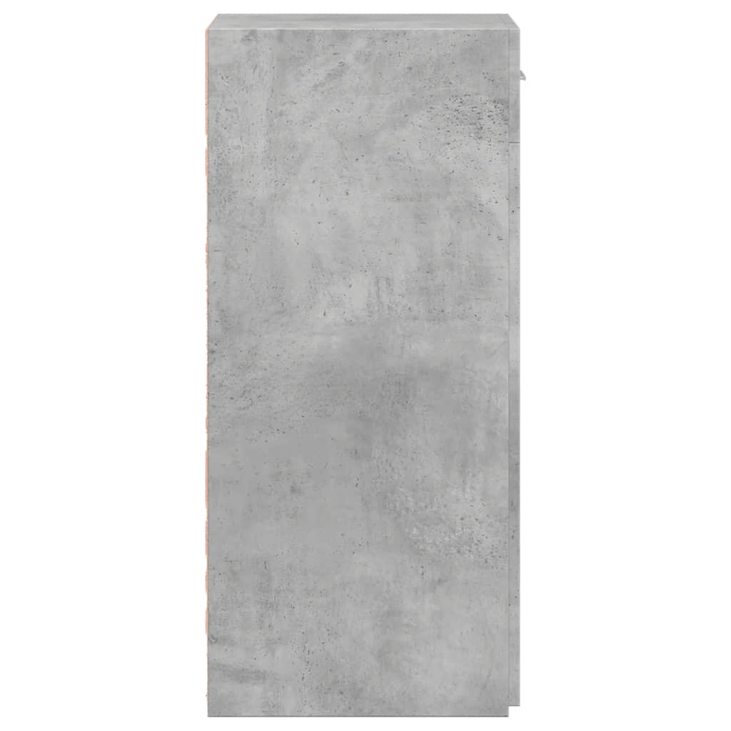 Ντουλάπι Γκρι Σκυροδέματος 40x42,5x93 εκ. Επεξεργασμένο Ξύλο