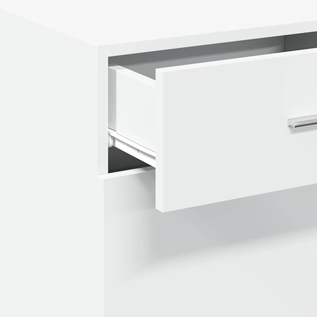 Συρταριέρα Λευκή 45x42,5x93 εκ. από Επεξεργασμένο Ξύλο