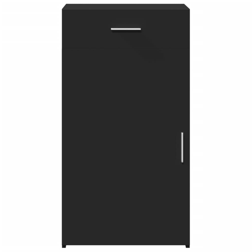 Συρταριέρα Μαύρη 50x42,5x93 εκ. από Επεξεργασμένο Ξύλο - Pakobazaar