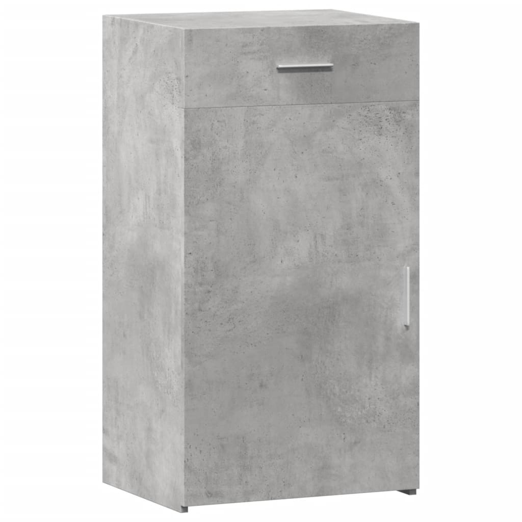 Ντουλάπι Γκρι Σκυροδέματος 50x42,5x93 εκ. Επεξεργασμένο Ξύλο