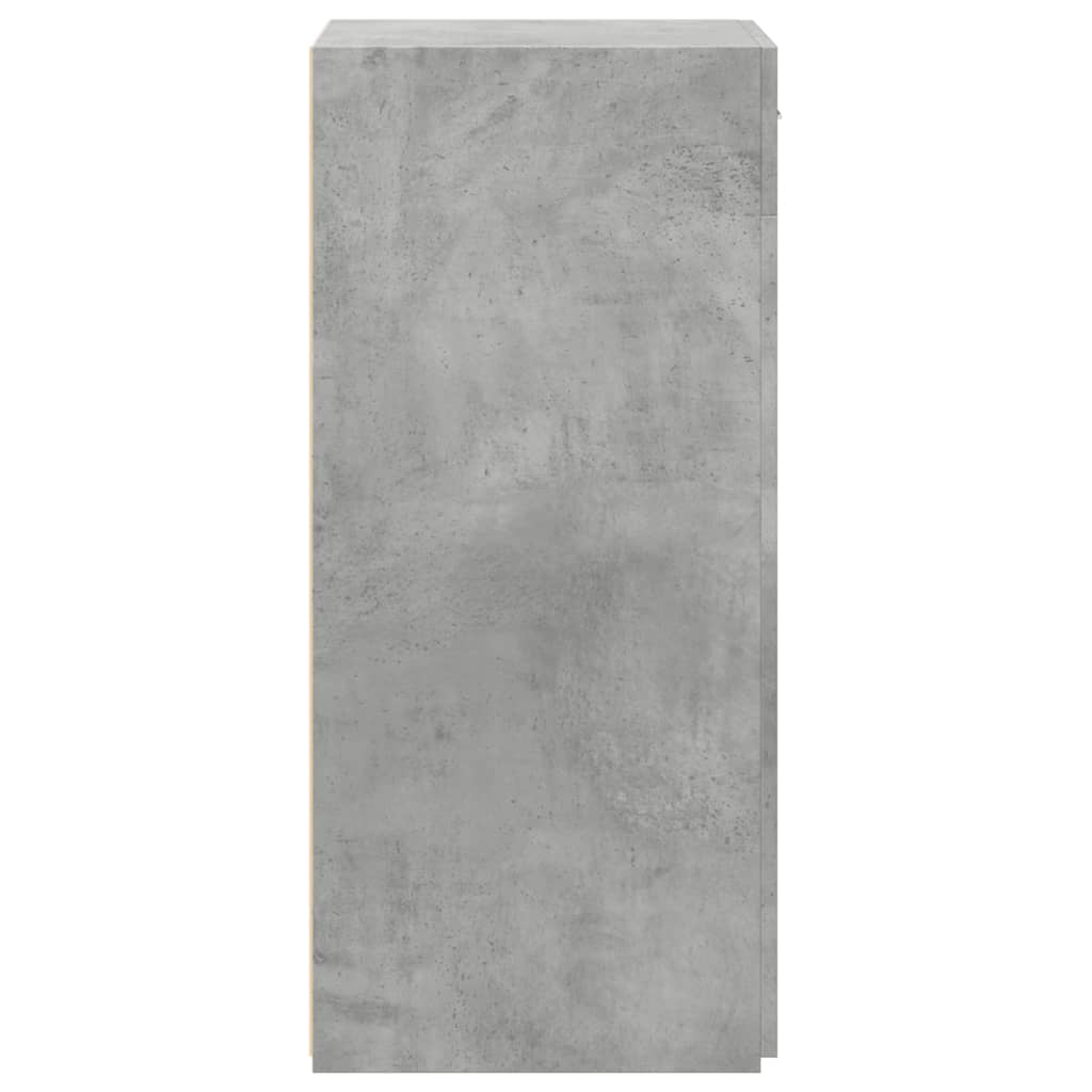 Ντουλάπι Γκρι Σκυροδέματος 50x42,5x93 εκ. Επεξεργασμένο Ξύλο