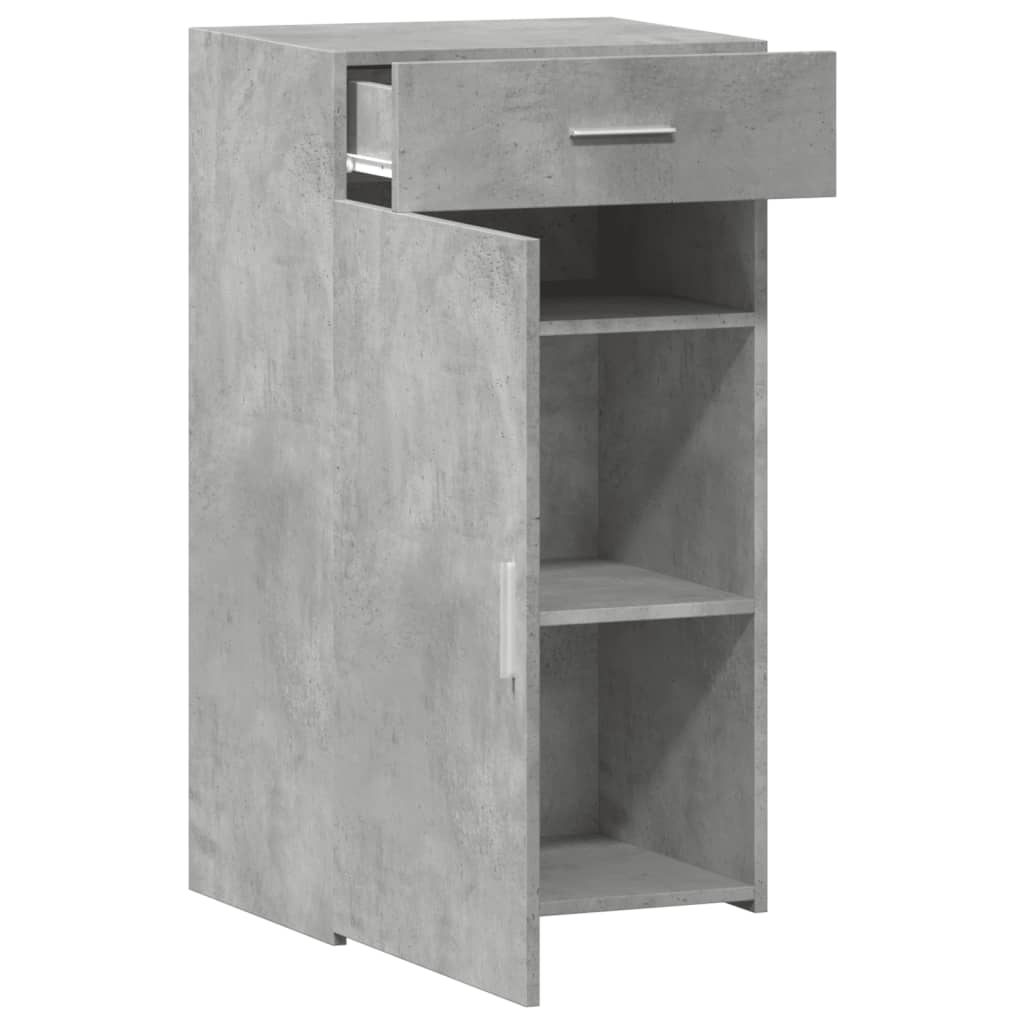 Ντουλάπι Γκρι Σκυροδέματος 50x42,5x93 εκ. Επεξεργασμένο Ξύλο