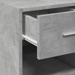 Ντουλάπι Γκρι Σκυροδέματος 30x42,5x93 εκ. Επεξεργασμένο Ξύλο