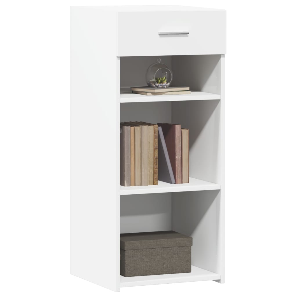 Συρταριέρα Λευκή 40x42,5x93 εκ. από Επεξεργασμένο Ξύλο