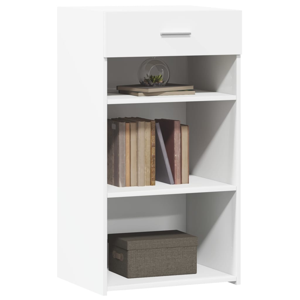 Συρταριέρα Λευκή 50x42,5x93 εκ. από Επεξεργασμένο Ξύλο