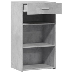 Ντουλάπι Γκρι Σκυροδέματος 50x42,5x93 εκ. Επεξεργασμένο Ξύλο