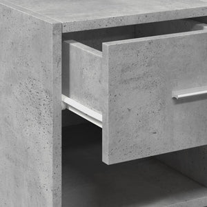 Ντουλάπι Γκρι Σκυροδέματος 50x42,5x93 εκ. Επεξεργασμένο Ξύλο