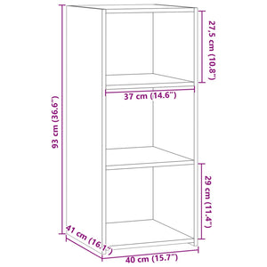 Ντουλάπι Γκρι Sonoma 40x41x93 εκ. από Επεξεργασμένο Ξύλο