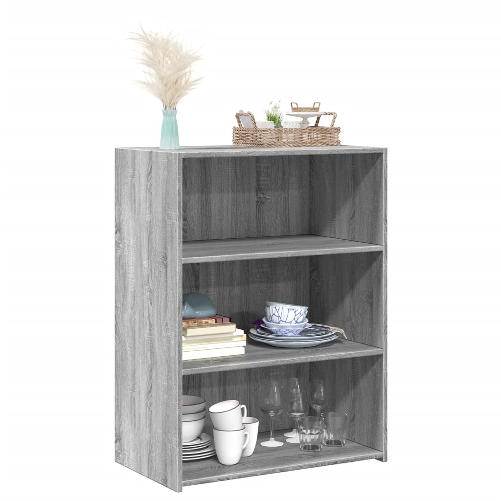 Ντουλάπι Γκρι Sonoma 70x41x93 εκ. από Επεξεργασμένο Ξύλο