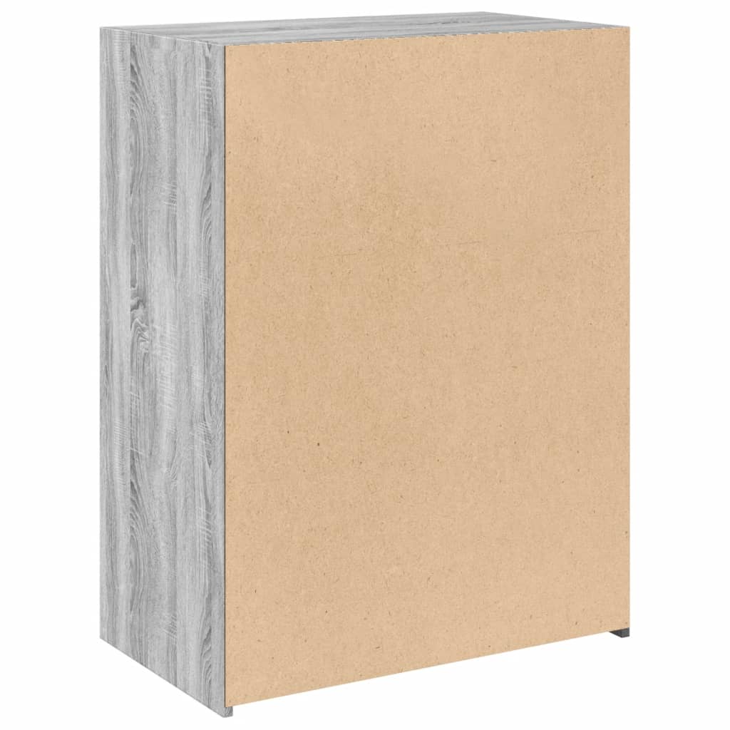 Ντουλάπι Γκρι Sonoma 70x41x93 εκ. από Επεξεργασμένο Ξύλο