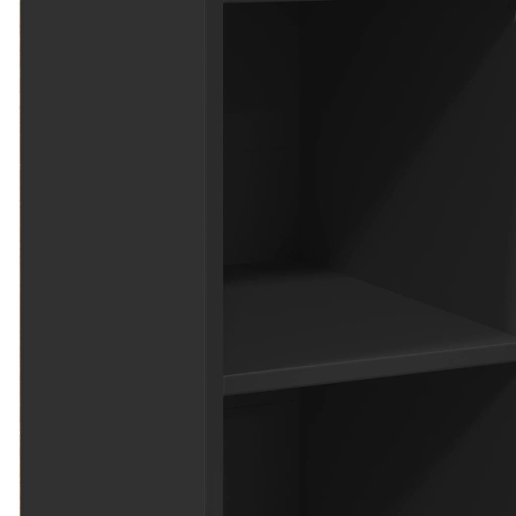 Ντουλάπι Μαύρο 30x41x124 εκ. από Επεξεργασμένο Ξύλο