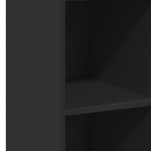 Ντουλάπι Μαύρο 30x41x124 εκ. από Επεξεργασμένο Ξύλο