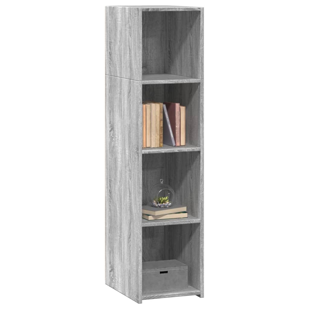 Ντουλάπι Γκρι Sonoma 30x41x124 εκ. από Επεξεργασμένο Ξύλο