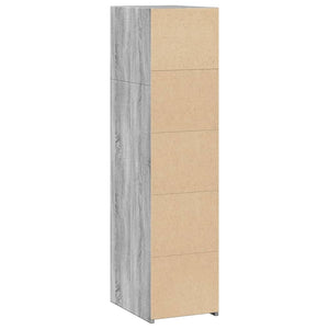 Ντουλάπι Γκρι Sonoma 30x41x124 εκ. από Επεξεργασμένο Ξύλο