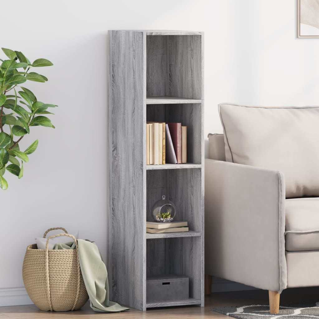 Ντουλάπι Γκρι Sonoma 30x41x124 εκ. από Επεξεργασμένο Ξύλο