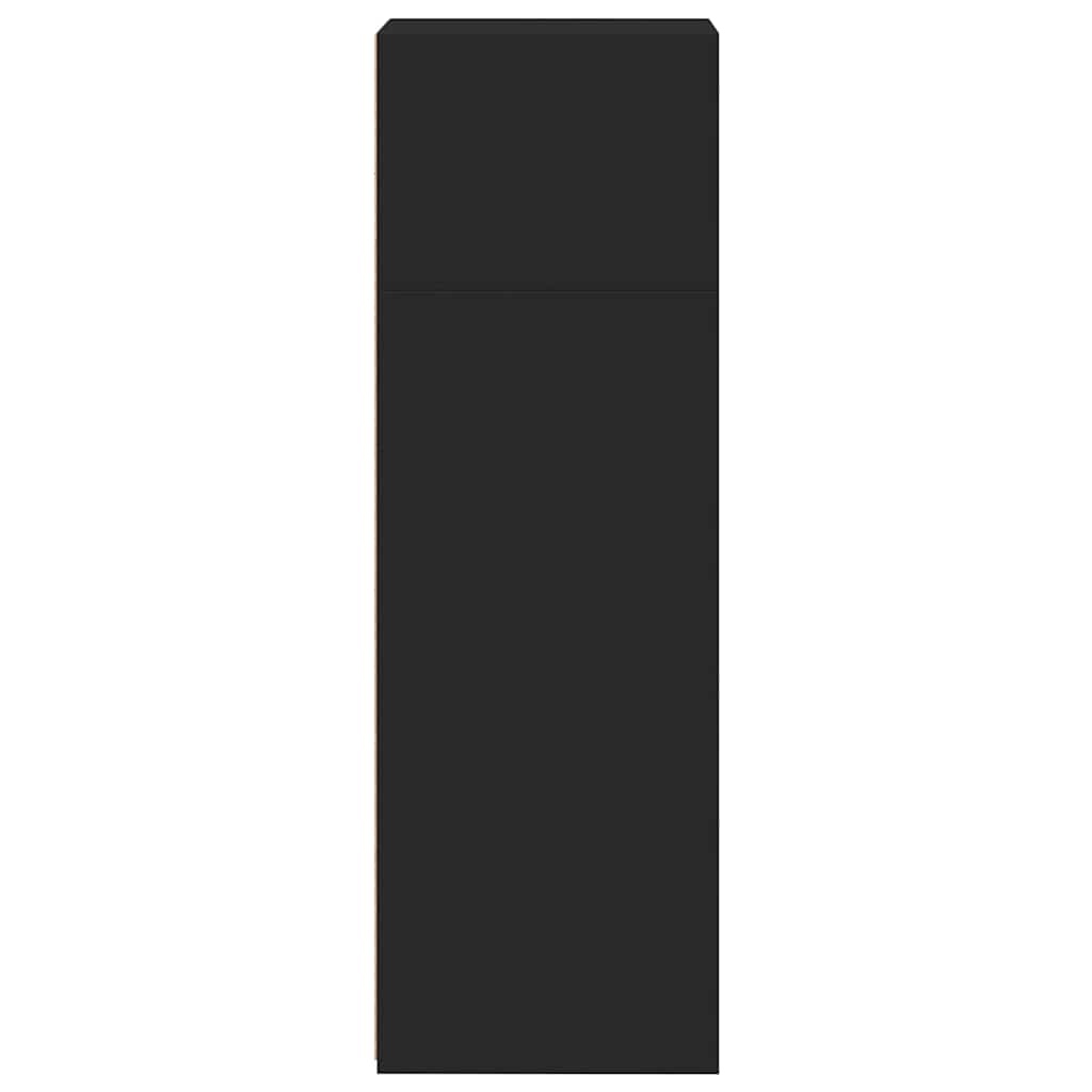 Ντουλάπι Μαύρο 40x41x124 εκ. από Επεξεργασμένο Ξύλο - Pakobazaar