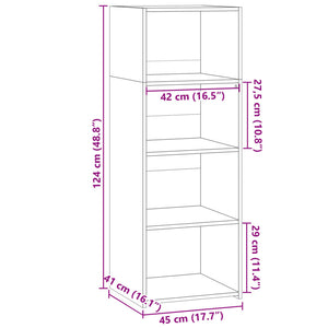 Ντουλάπι Καπνιστή Δρυς 45x41x124 εκ. από Επεξεργασμένο Ξύλο