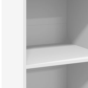 Ντουλάπι Λευκό 50x41x124 εκ. από Επεξεργασμένο Ξύλο - Pakobazaar