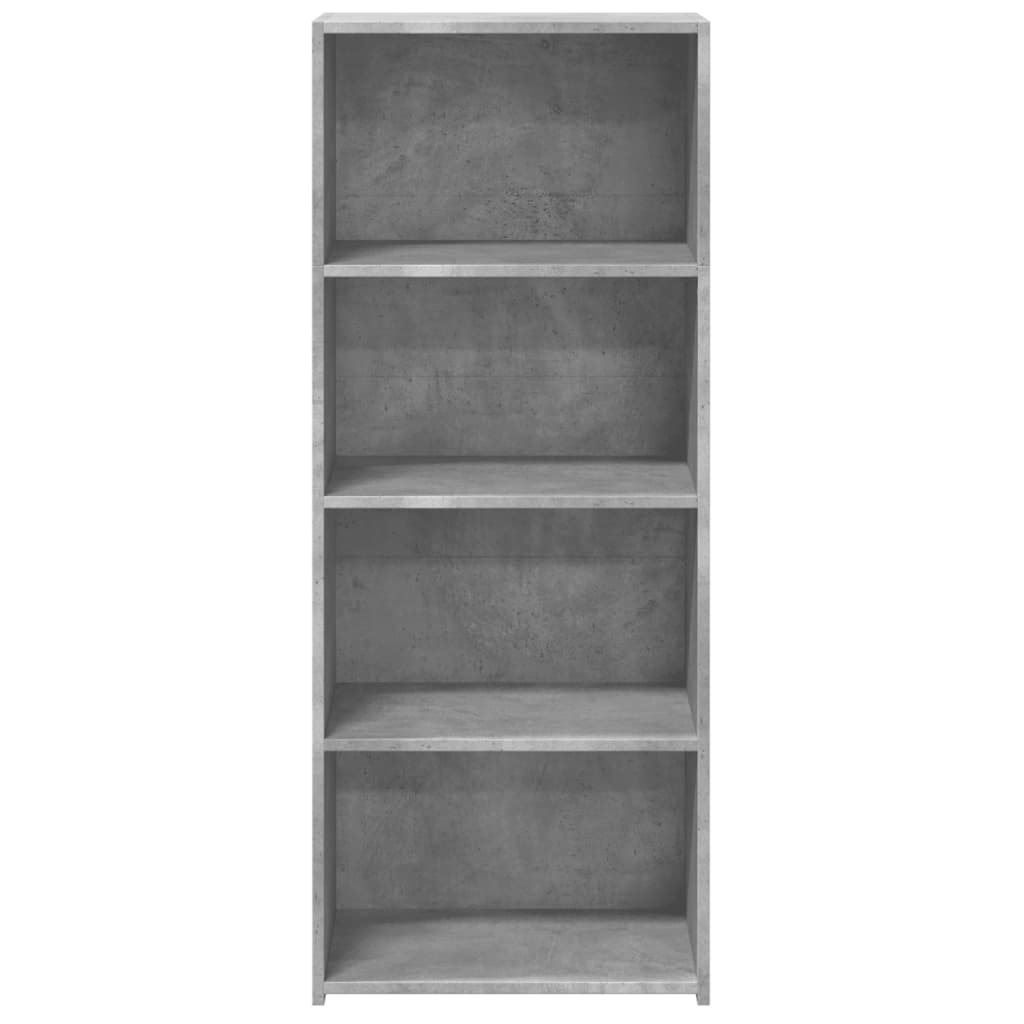 Ντουλάπι Γκρι Σκυροδέματος 50x41x124 εκ. από Επεξεργασμένο Ξύλο