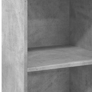 Ντουλάπι Γκρι Σκυροδέματος 50x41x124 εκ. από Επεξεργασμένο Ξύλο