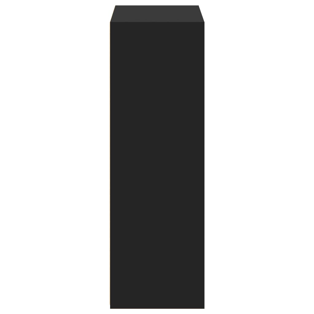 Ντουλάπι Μαύρο 70x41x124 εκ. από Επεξεργασμένο Ξύλο