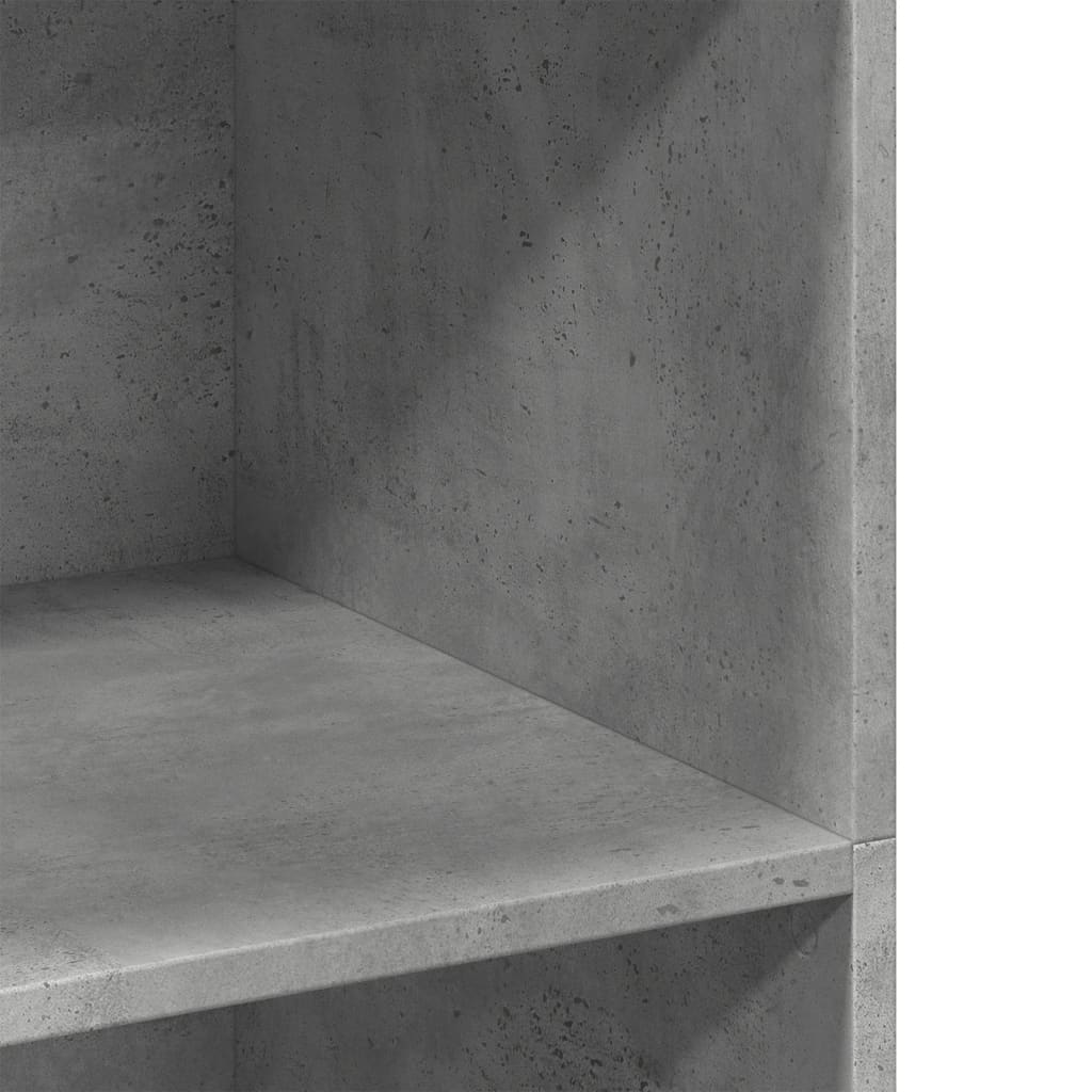 Ντουλάπι Γκρι Σκυροδέματος 70x41x124 εκ. από Επεξεργασμένο Ξύλο