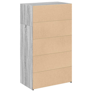Ντουλάπι Γκρι Sonoma 70x41x124 εκ. από Επεξεργασμένο Ξύλο