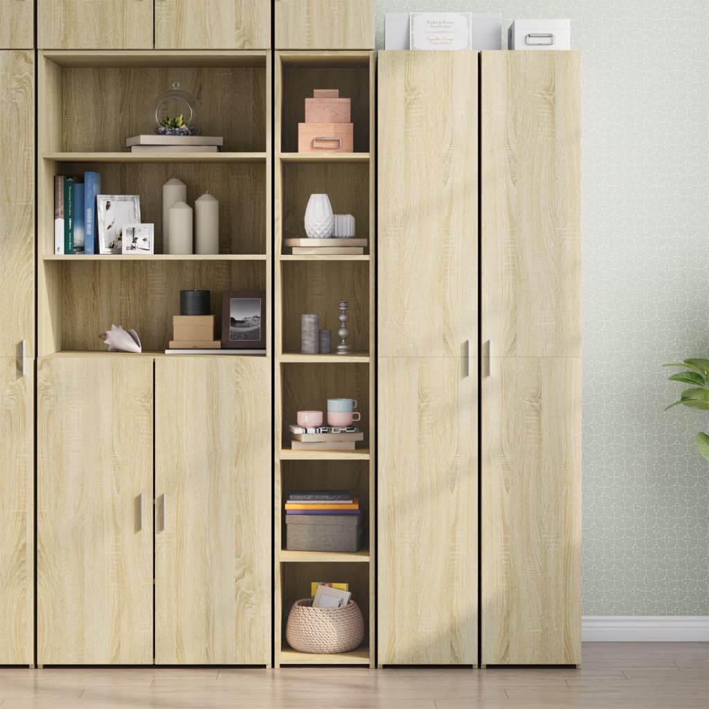 Ντουλάπι Sonoma δρυς 30x41x185 εκ. από Επεξεργασμένο Ξύλο - Pakobazaar
