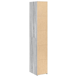 Ντουλάπι Γκρι Sonoma 30x41x185 εκ. από Επεξεργασμένο Ξύλο