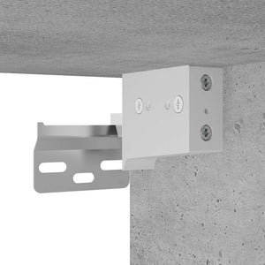 Ντουλάπι Αποθήκευσης Στενό Γκρι 30x42,5x225 εκ. Επεξεργ. Ξύλο