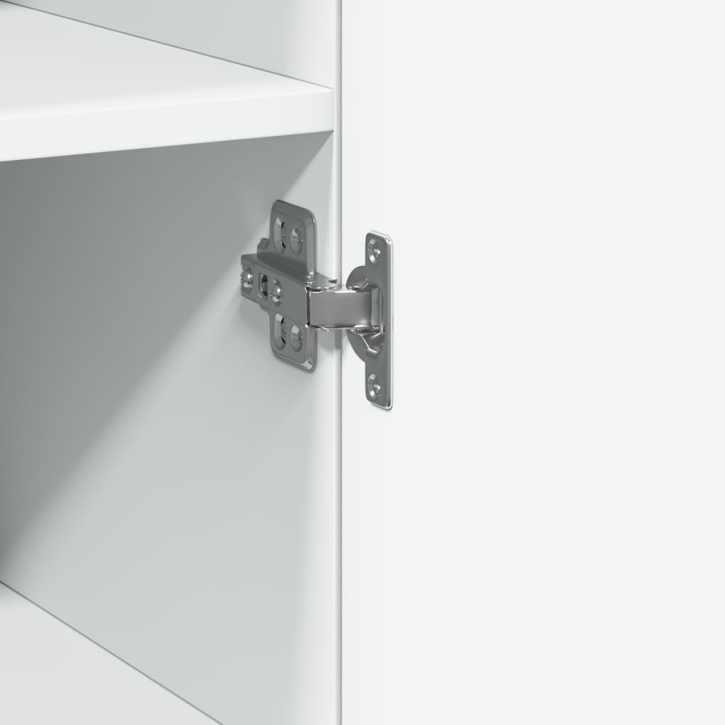 Ντουλάπι Αποθήκευσης Στενό Λευκό 40x42,5x225 εκ. Επεξεργ. Ξύλο - Pakobazaar