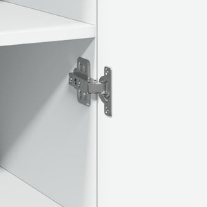 Ντουλάπι Αποθήκευσης Στενό Λευκό 40x42,5x225 εκ. Επεξεργ. Ξύλο - Pakobazaar