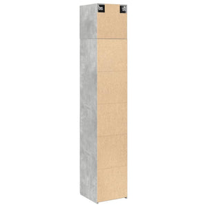 Ντουλάπι Αποθήκευσης Στενό Γκρι 40x42,5x225 εκ. Επεξεργ. Ξύλο - Pakobazaar