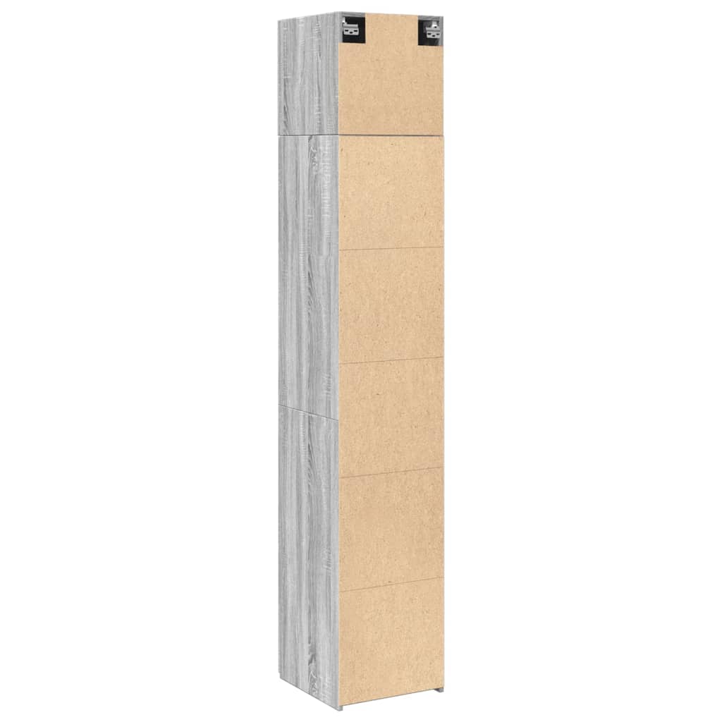 Ντουλάπι Αποθήκευσης Στενό Δρυς 40x42,5x225 εκ. Επεξεργ. Ξύλο