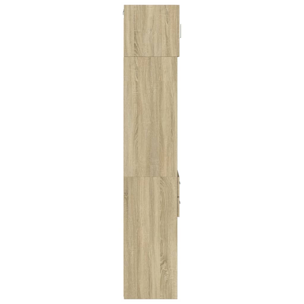 Ντουλάπι Αποθήκευσης Στενό Δρυς 40x42,5x225 εκ. Επεξεργ. Ξύλο