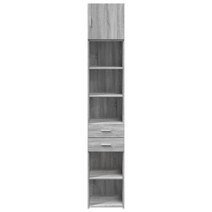 Ντουλάπι Αποθήκευσης Στενό Δρυς 40x42,5x225 εκ. Επεξεργ. Ξύλο - Pakobazaar