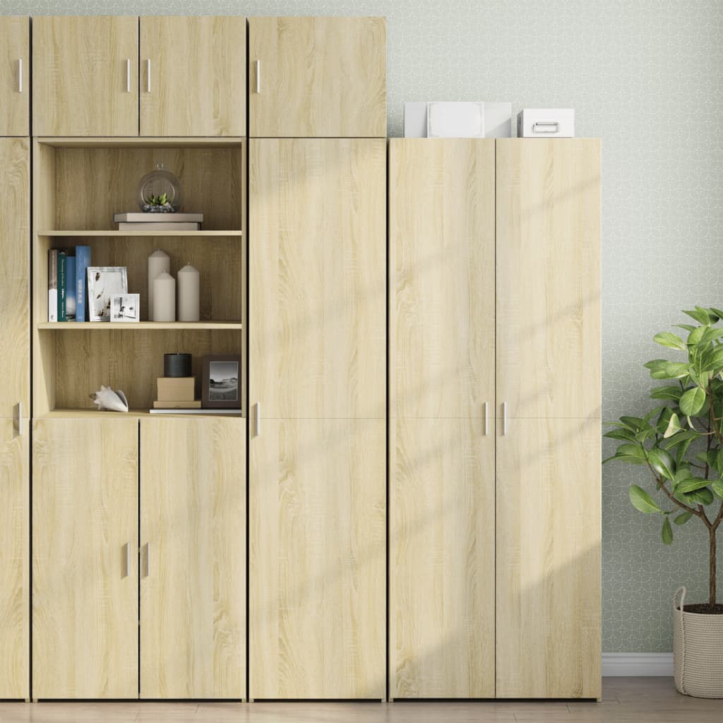 Ντουλάπι Αποθήκευσης Στενό Δρυς 45x42,5x225 εκ. Επεξεργ. Ξύλο - Pakobazaar