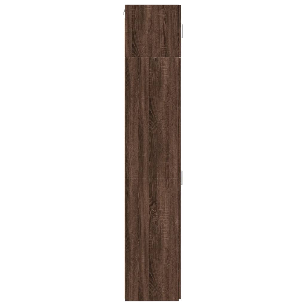 Ντουλάπι Αποθήκευσης Στενό Δρυς 45x42,5x225 εκ. Επεξεργ. Ξύλο